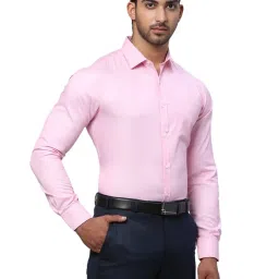 Park Avenue Pink Slim Fit Texture Shirt image 4