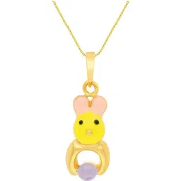 Malabar Gold and Diamonds 22k Gold Pendant without Chain for Girls-picture-26