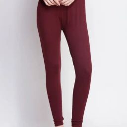Dollar Missy Dark Maroon Cotton Leggings-picture-33