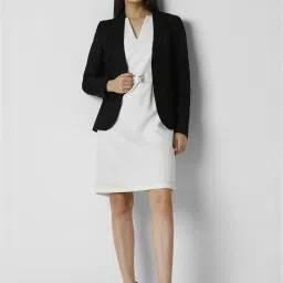 Van Heusen Black Striped Blazer image 4