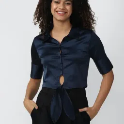 Forever 21 Navy Casual Shirt-image-44