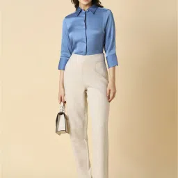 Allen Solly Blue Regular Fit Shirt image 4