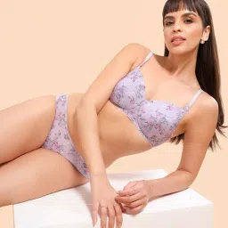 Enamor Purple Non-Wired Padded T-Shirt Bra image 4