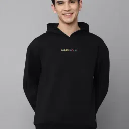 Tribe by Allen Solly Black Regular Fit Hooded Sweatshirts-picture-42