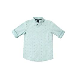Allen Solly Junior Sea Green Printed Full Sleeves Shirt-picture-8