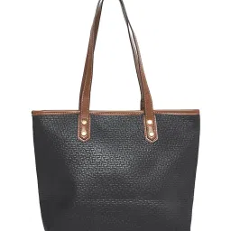 Styli Black Textured Shoulder Bag image 4