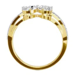 Sparkles Lab Grown Diamond 14k (585) Yellow Gold Ring for Women image 2