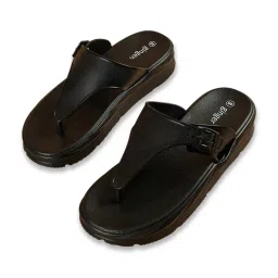 Ginger by Lifestyle Women's Black Flip Flops image 4