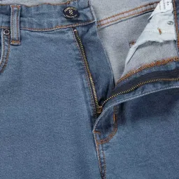 Thomas Scott Mid Blue Relaxed Fit Lightly Washed Jeans image 4