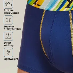 XYXX Blue Micro Modal Trunks - Pack of 2 image 4