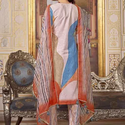 KALINI Floral Embroidered Thread Work Kurta with Trousers & Dupatta image 5