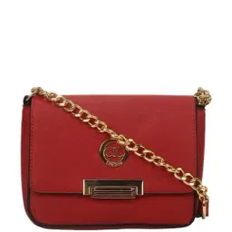 Carlton London Red Solid Medium Sling Handbag-picture-25