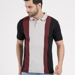 Red Tape Black Striped Regular Fit T-Shirt-picture-29