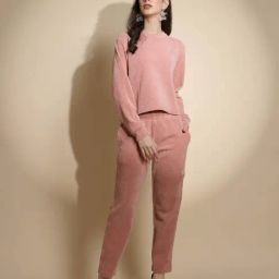 Global Republic Dusty Pink Acrylic Top With Pants-picture-9