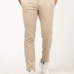 Indian Terrain Men Brooklyn Slim Fit Trousers-image-10