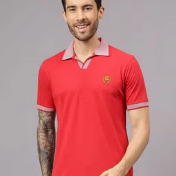 ALAKH HUB Men Solid Polo Collar Cotton T-shirt-picture-37