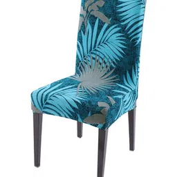 HOKIPO Blue Printed Chair Cover-picture-17