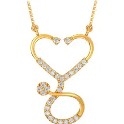 Joyalukkas Gold & Diamond Pendant with Chain-picture-22
