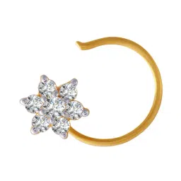 P. C. Chandra Jewellers 18 kt Gold & Diamond Nosepin-image-38