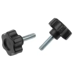 RS PRO Black Multiple Lobes Clamping Knob M6 Threaded Stud, 161149-picture-36
