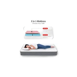 COIRFIT White & Grey Quilted Cotton Orthopedic Mattress image 4