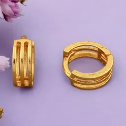 SHREE KRISHNA SHOPPING Unisex Gold-Plated Brass Earrings-picture-29