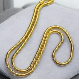 APUNKA D FASHION Unisex Stainless Steel Gold-Plated Minimal Chain-image-0