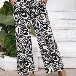 all about you Women Floral Printed High-Rise Trousers-picture-37