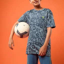 Technosport Boys Blue Polyester Tshirts-image-50