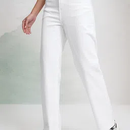 Tokyo Talkies Women Straight Fit High-Rise Stretchable Jeans-image-7