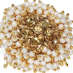 Zaveri Pearls Gold -Plated Finger Ring image 3