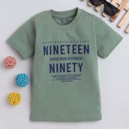 Fourfolds Unisex Green Printed T-Shirt-picture-32
