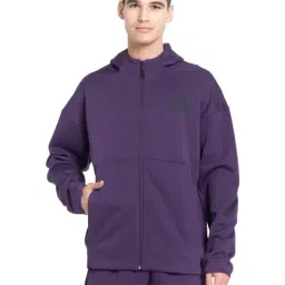 Adidas Purple Regular Fit Sports Hoodie-picture-24