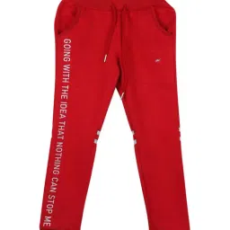 Monte Carlo Kids Red Cotton Printed Joggers-picture-32