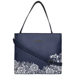 Caprese Navy Printed Medium Sling Handbag-image-88