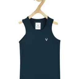 allen solly junior Allen Solly Kids Teal Solid Vest-picture-31