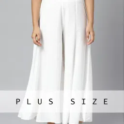 Aurelia White Flared Palazzos-image-91