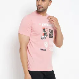 Duke Pink Slim Fit Printed T-Shirt image 4