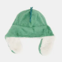 Pantaloons Junior Green Fur Cap image 2