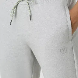 Van Heusen Flex Grey Cotton Slim Fit Self Pattern Trackpants image 4