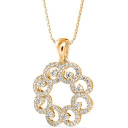 Emori 14k Yellow Gold & Diamond Floral Bloom Pendant-image-68