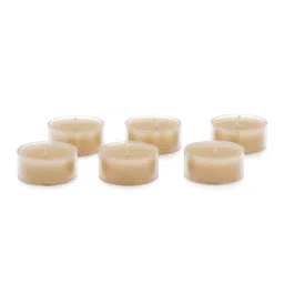 Pure Home and Living Beige White Jasmine T-Light Candles - Set of 24 image 4