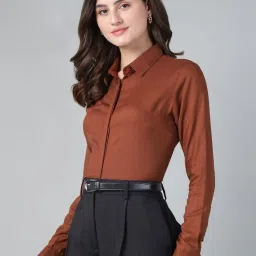 Hancock Rust Blended Solid Shirt image 4