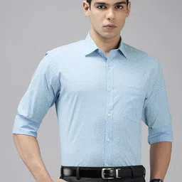 Park Avenue Slim Fit Floral Printed Formal Shirt-image-16