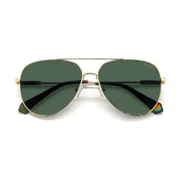 Polaroid Green Aviator Unisex Sunglasses image 4