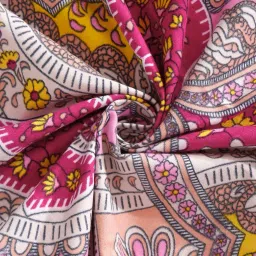 Klotthe Pink 300 TC Polycotton Single Elastic Book Fold Bedsheet with Pillow Cover image 4