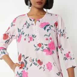 max Women Floral Printed Kurta with Palazzos & With Dupatta image 2