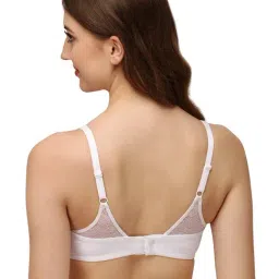 SOIE Women's Padded Non-Wired Full Coverage Lace Cami Bra image 2