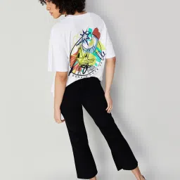 Ginger by Lifestyle White Graphic Print T-Shirt image 4