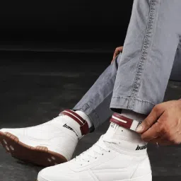 Bacca Bucci Men's SWAGGER Snow White Ankle High Sneakers image 4